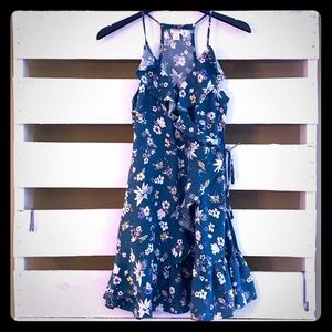 🔥4 for $20🔥Faux Wrap Floral Dress with ruffles